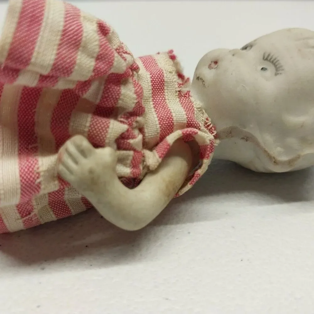 Vintage Made In Japan All Bisque Doll 4.5